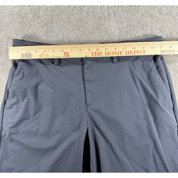 Perry Ellis Men's 34 Gray Golf Shorts Stretch Nylon Blend Chino Performance Fit - Picture 6 of 8